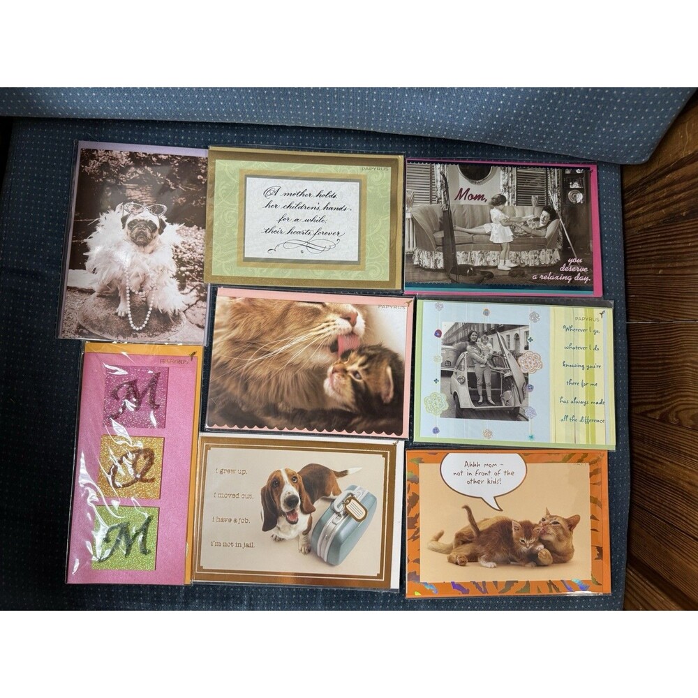 Brand New/ Sealed Papyrus Lot Of 8 Mother’s Day Cards